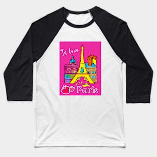 In love Paris ,France ,Braf design Baseball T-Shirt